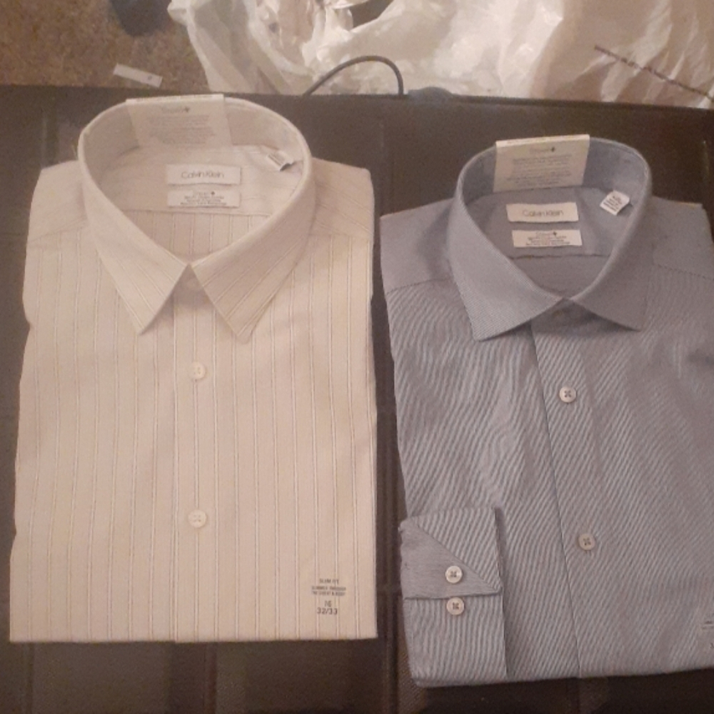 Calvin klein button up shirts slim fit